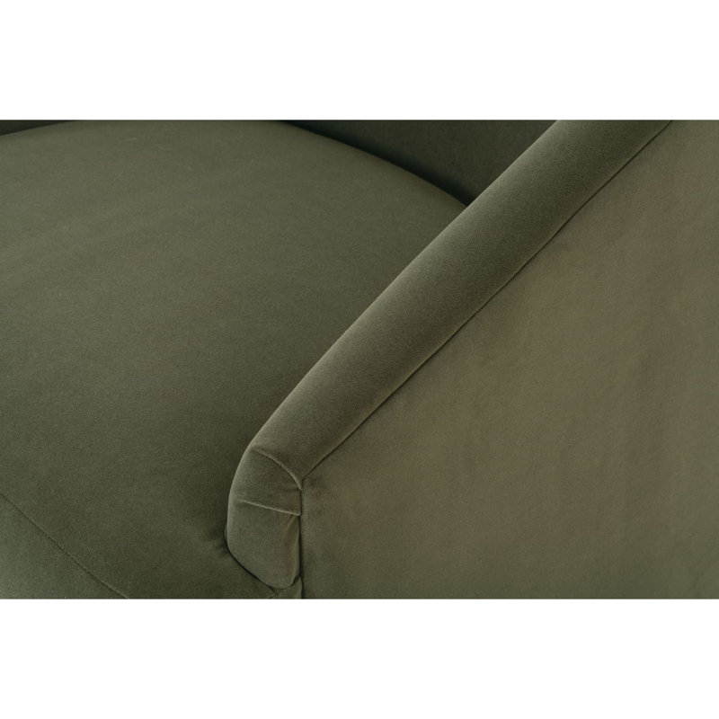 Bernie Swivel Armchair, Moss Polyester