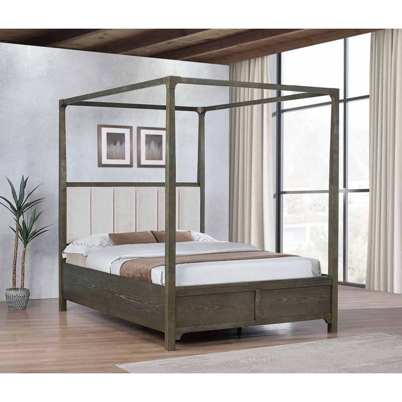  Debie Park Queen Canopy Bed Dark Cocoa, Queen