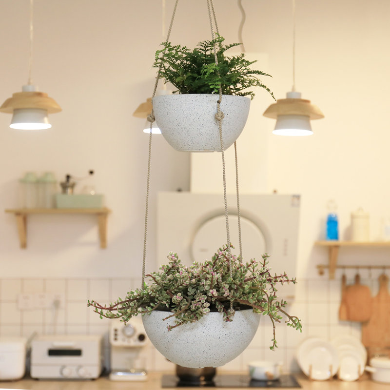 Ensemble de pots à fleurs suspendus Aroara