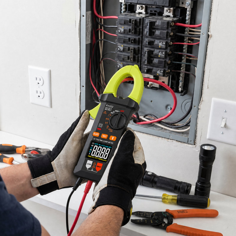 FY352 True RMS Digital Multimeter with Temperature Measurement - 6000 Counts - Complies with British Standard for Electrical Testing