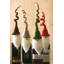 Felt Santa Wine Toppers with Curly Hats