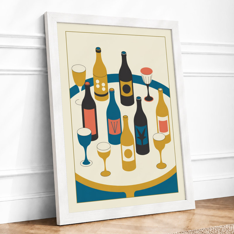 Cheers Collection Modern - Framed Print, A1 - 84.1 x 59.4 cm, White
