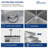 30" L x 19" W Workstation Drop-In Waterfall Kitchen Sink Stainless Steel 16 Gauge Multifunction Single Bowl Kitchen Sink with Faucet Combo-118319665