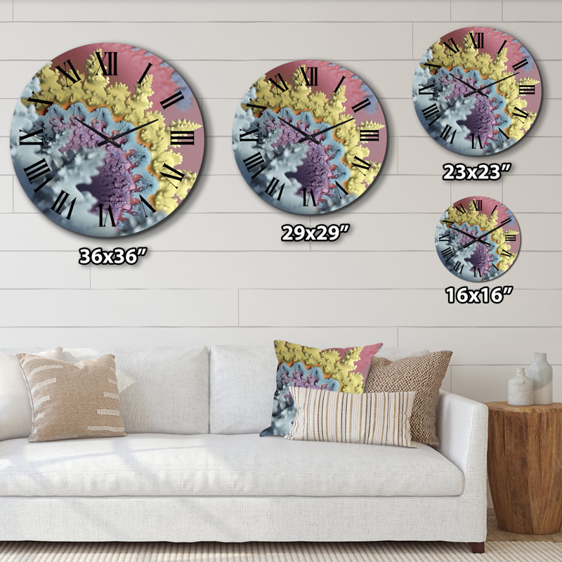 Horloge murale Daleth - Fractals, Petit