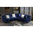 Velvet Curved Sofa