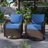 8-pcs Patio Individual Chair Cushion Covers – 4" Thick Water-repellent Replacements For 4-seat Sectional Sofa-440291437