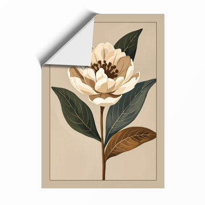 Pale Study Botanical - Framed Print