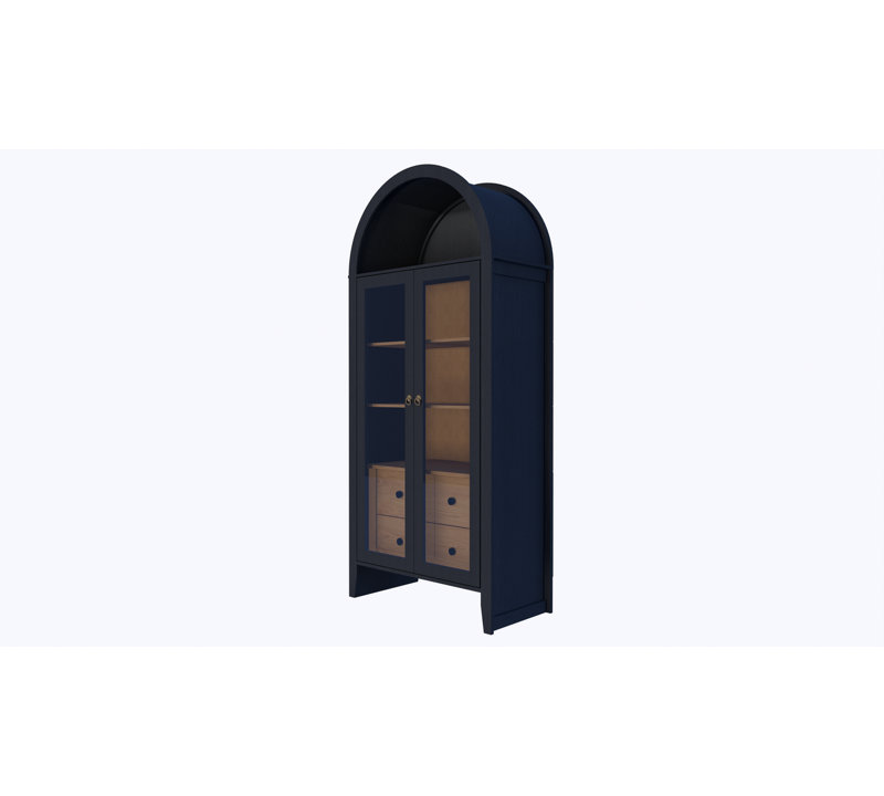 Grande armoire de rangement arquée