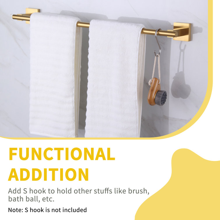 AngleSimple 23.5'' Wall Mounted Towel Bar & Reviews - Wayfair Canada