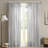 Faux Silk Embroidered Window Valance Grey 50X18"-615764504