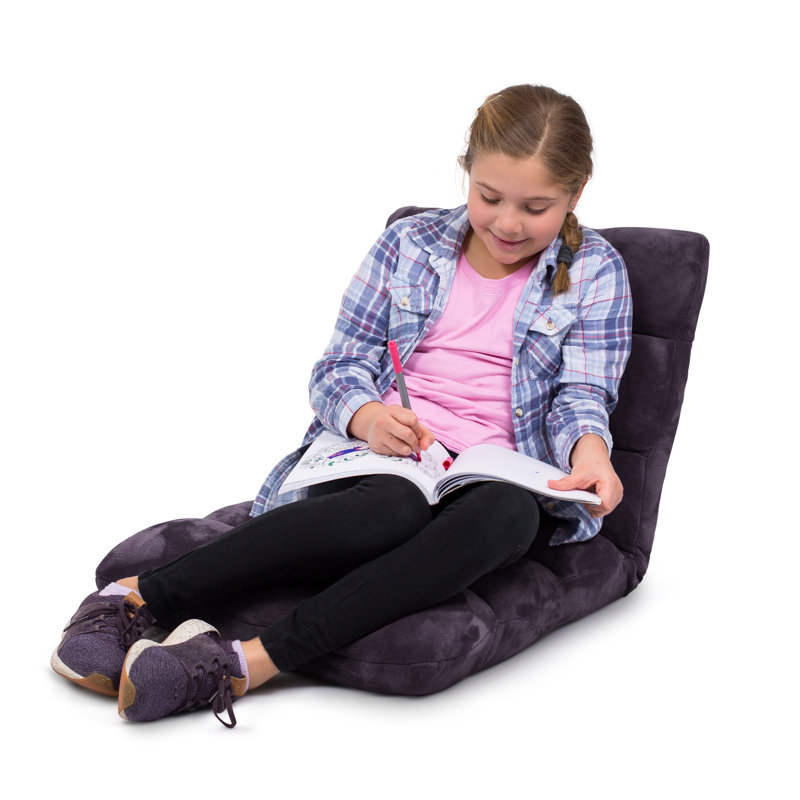 BirdRock Home Reclining Floor Game Chair, Eggplant