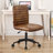 Faux Leather Mid Back Swivel Computer Task Desk Chair-91696632-101109633