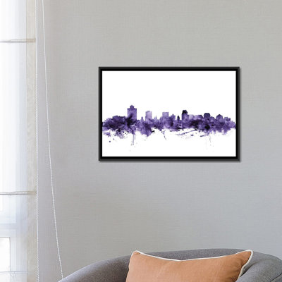 «Salt Lake City, Utah Skyline» par Michael Tompsett, reproduction sur toile