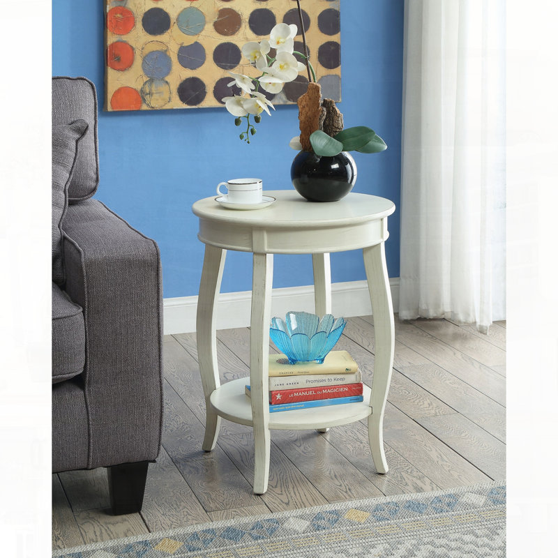 Aberta End Table, Antique White