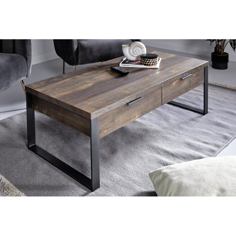 Apogee Sled Coffee Table with Storage, Oak