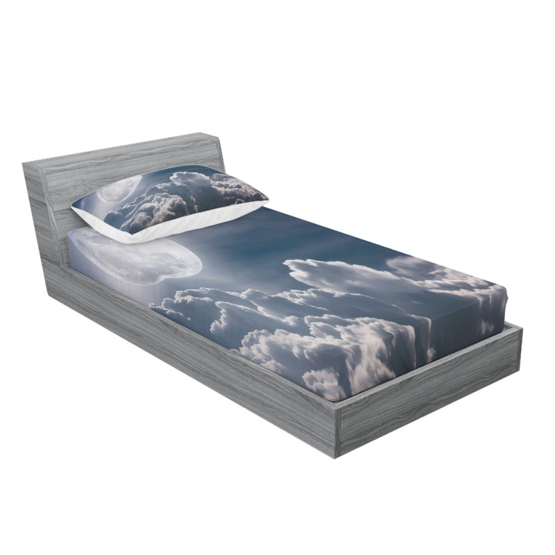 Microfiber Sheet Set, Twin Sheet Set with Fitted Sheet