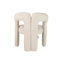101.6cm H Polyester Blend Upholstered Accent in Beige