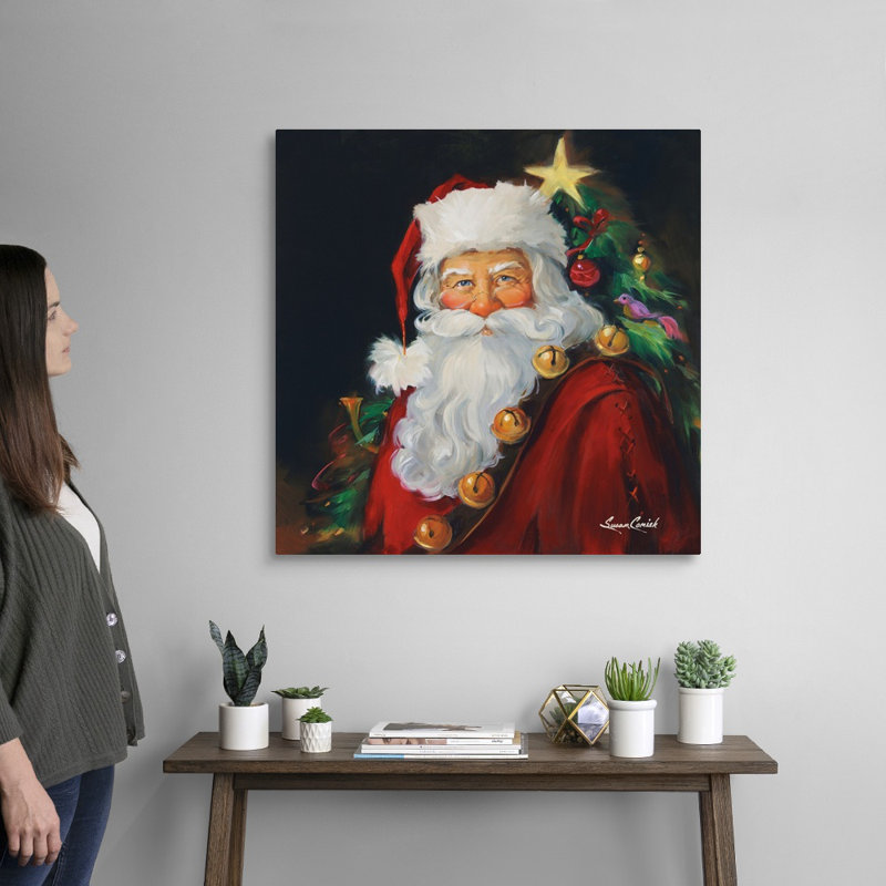 «Santa Portrait Wall Art» par Susan Comish, H 30 po x l 30 po