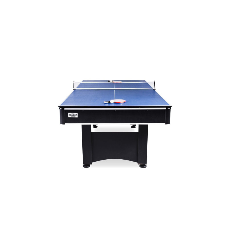 RACK Scorpius 7-Foot Multi Game with Table Tennis Billiard/Pool Table Tennis (Red)