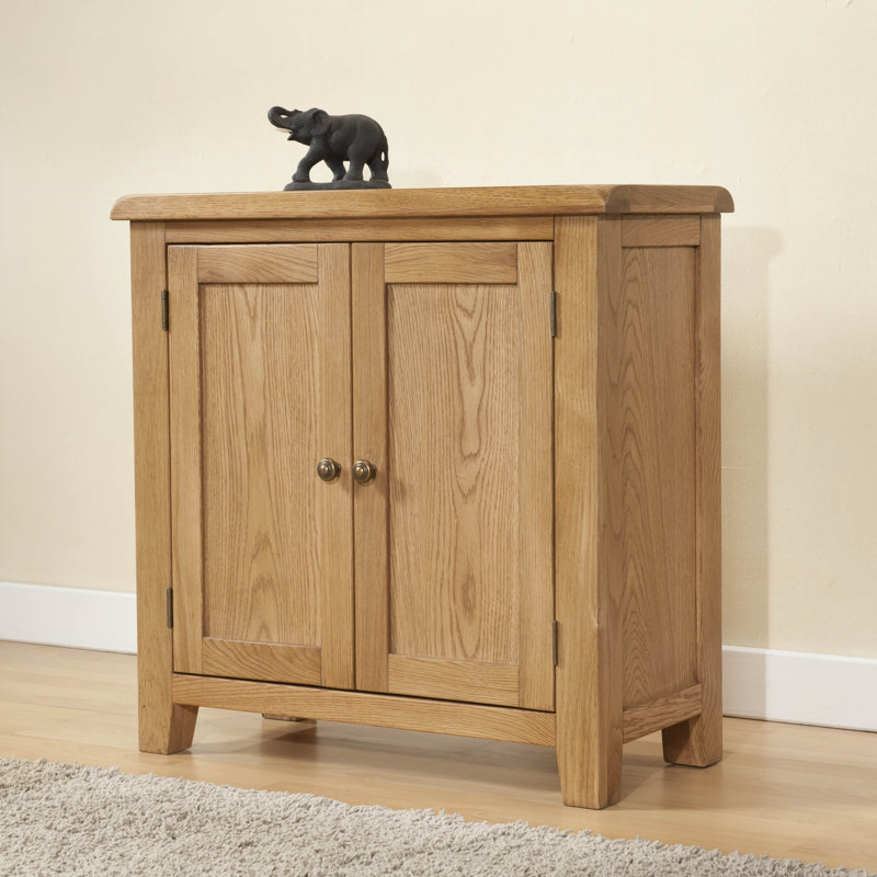 Rothbury Solid Wood Square Small Cabinet With Doors Accent Chest