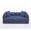 Canapé-lit pliant convertible, canapé-lit combiné 4 en 1, 3 places, canapé-lit pliant, très grand lit, appartement, velours côtelé, bleu-1417980128