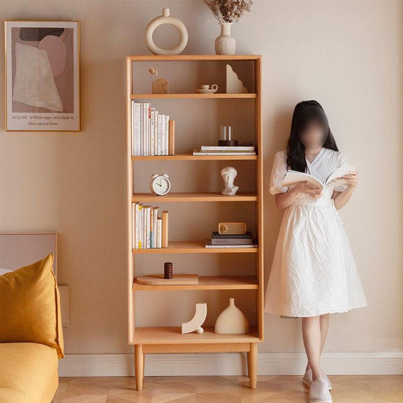 Modern style solid wood bookcase