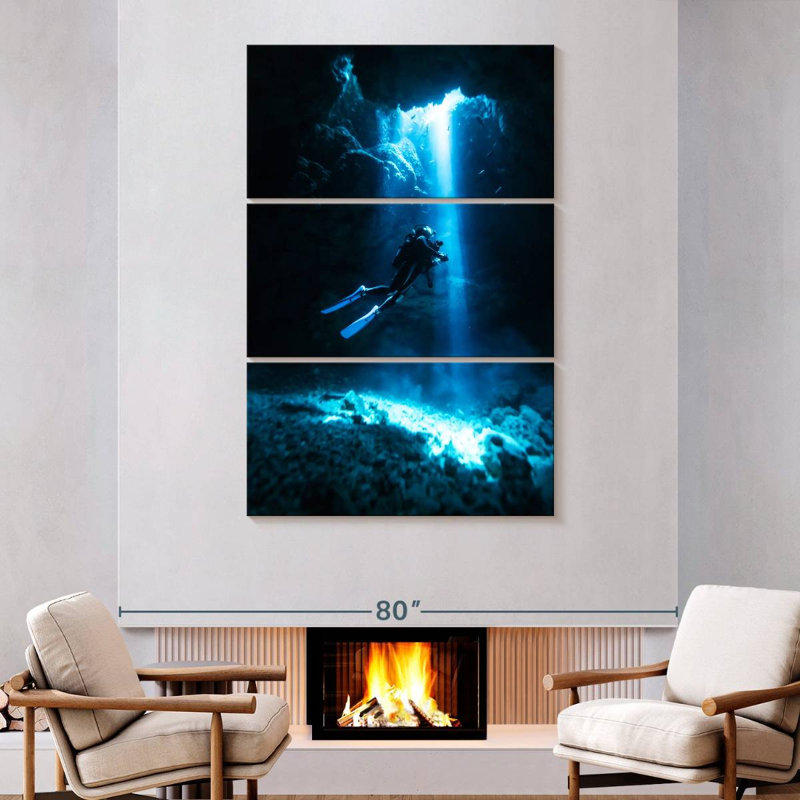 Sireci Scuba, 74" H x 48" W