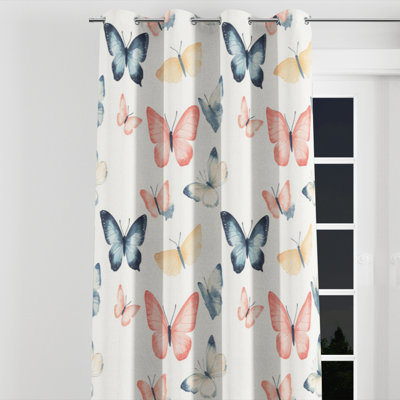 Rideaux Kids Insectes pour chambre à coucher - Mignon rideau à œillets Bortzer - 1 panneau