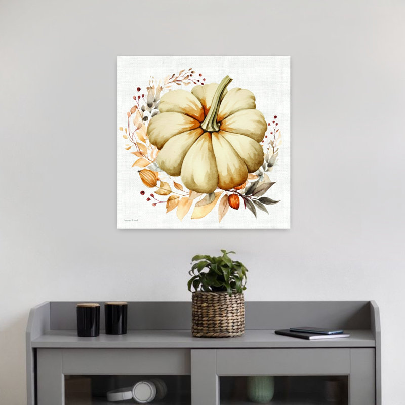 Art mural abstrait d'automne contemporain rustique, H 18 po x l 18 po