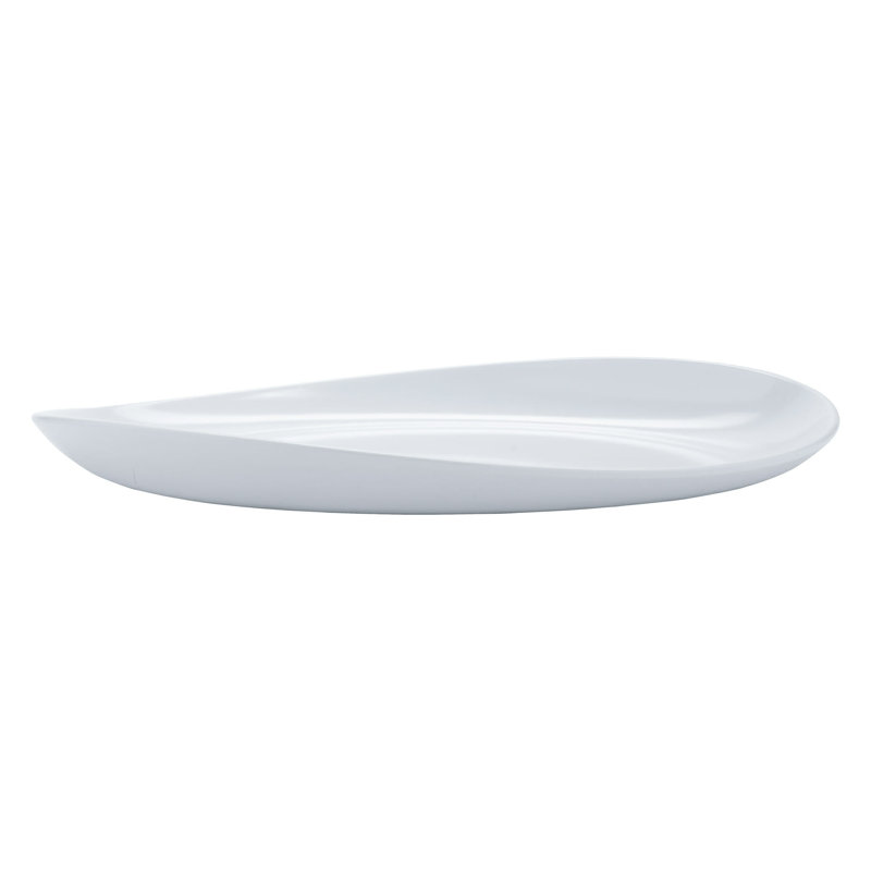 Le GE Plateau ovale en mélamine, 17 po x 10 po, Blanc