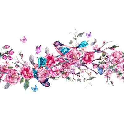 Murale de jardin aquarelle vintage Casey
