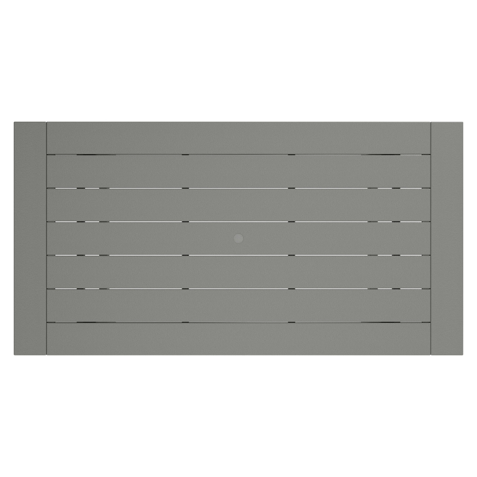 POLYWOOD® Tables 75" Patio Dining Table, Slate Gray