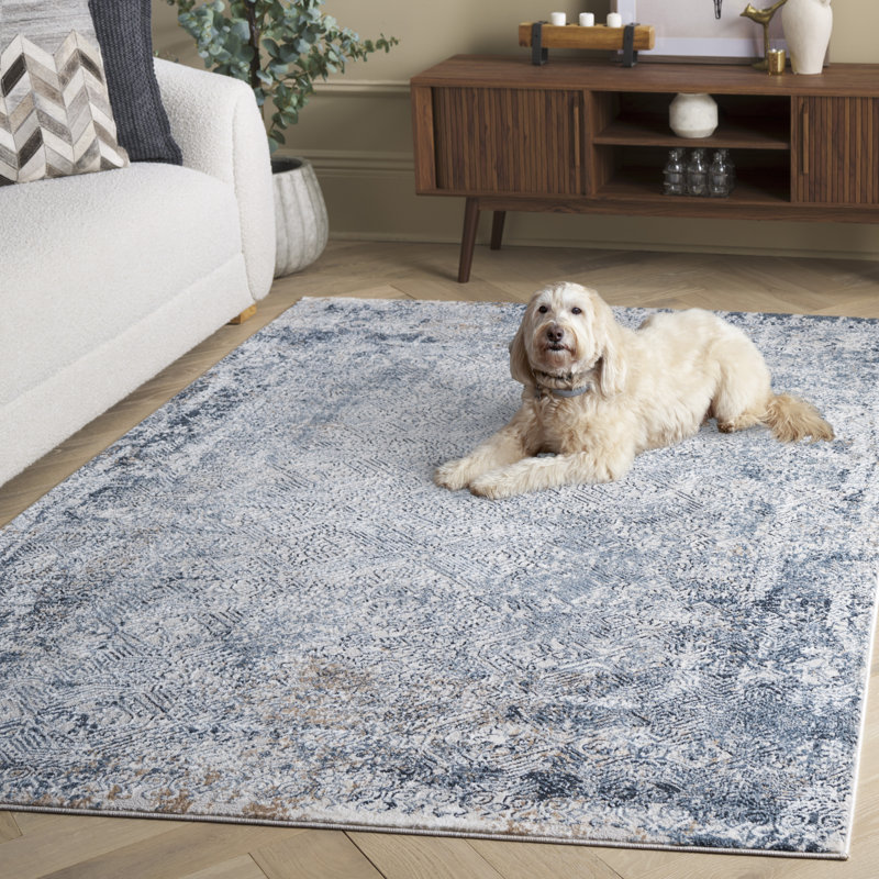 Tapis à motif géométrique jiayou performance, Rectangle 5 pi 3 po x 7 pi 6 po