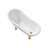 53.1'' x 25.6'' Freestanding Soaking Acrylic Bathtub-72770252-76285537