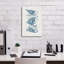 Art mural sur toile Highland Dunes «Driftwood Blue Fish 1» par Mercedes Lopez Charro-461401235
