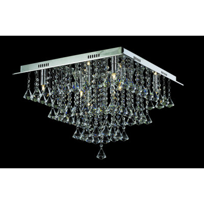 Crystal Semi Flush Mount