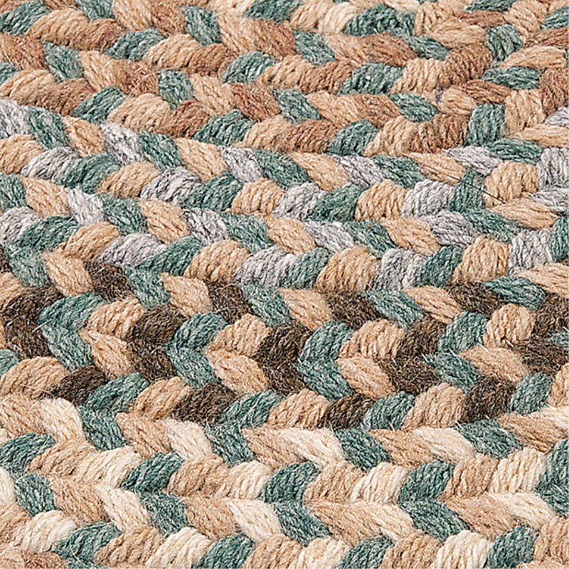Tapis réversible en laine mélangée Lettie, Rond 6 pi