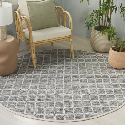 Tapis vert / ivoire Navera 977