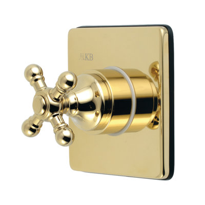 Kingston Brass Single-Handle Wall Mount Three-Way Diverter Valve with Trim Kit