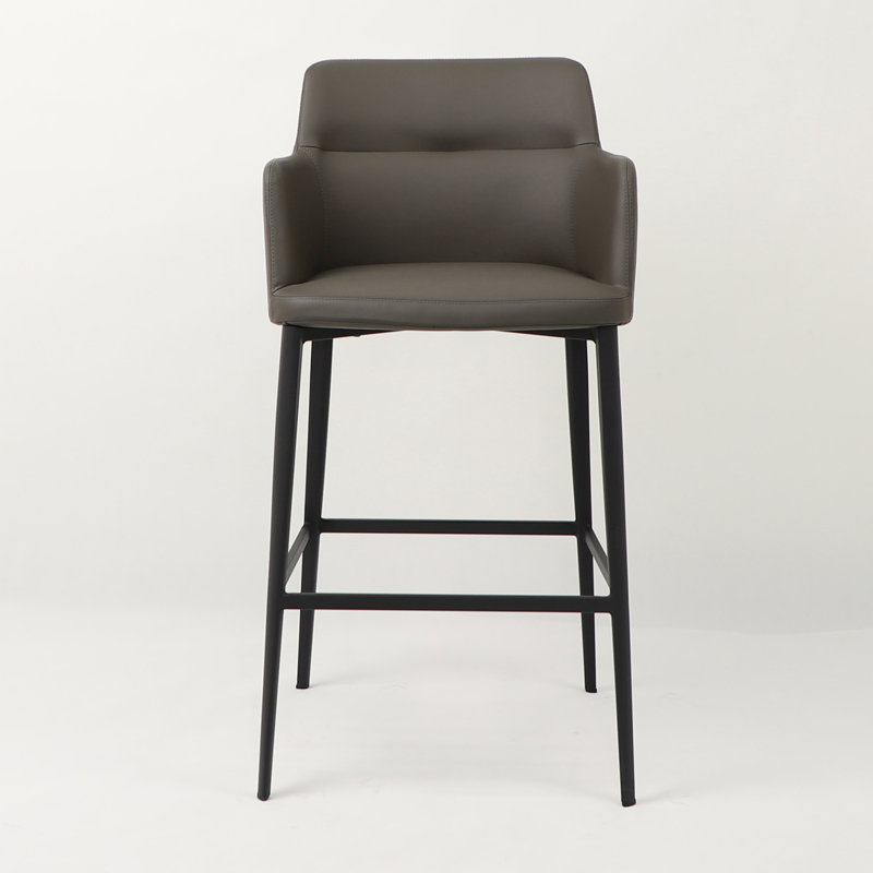Tabouret de bar et de comptoir Jahnke Earle (29/25 po), Gris anthracite, Tabouret de bar (siège d'une hauteur de 29 po)