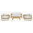 Upland 6 Piece Outdoor Patio Teak Set