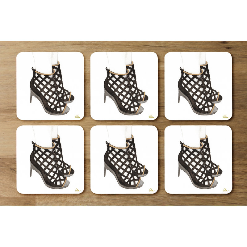Square 6 Piece Coaster Set