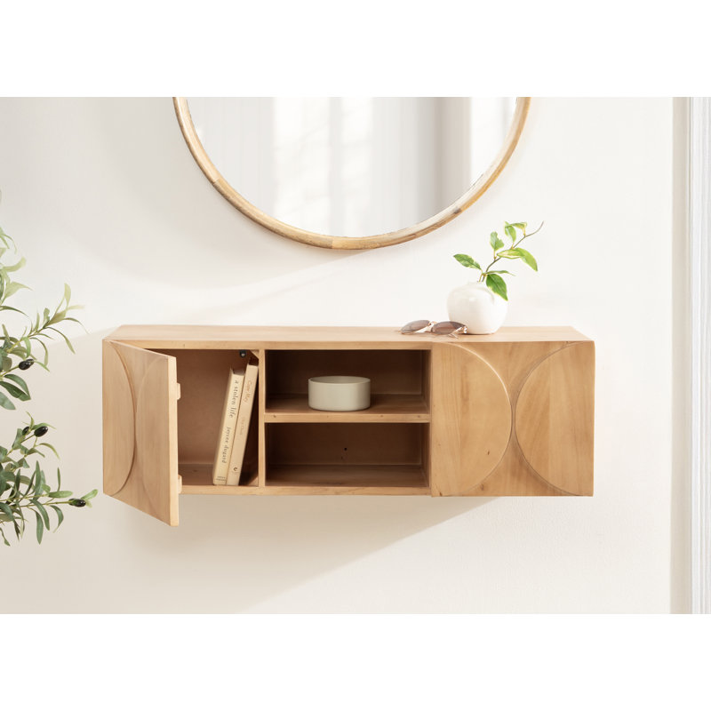 Townsend Floating Media Cabinet with Storage
