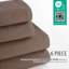 Ensemble de serviettes 6 pièces gaufrées luxueuses 100% coton-901562299