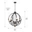 Lustre en forme de globe à 6 lumières de style bougie-1718875172