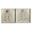 «Bather I», ensemble de 2 reproductions d'art sur toile tendue-1705609685