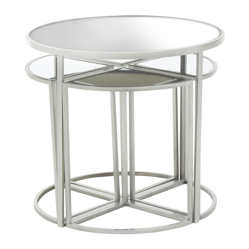 Edney Glass Top Nesting Tables