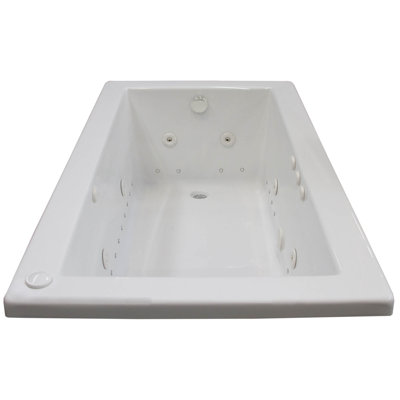 Guadeloupe 72'' x 42'' Drop-In Acrylic Bathtub