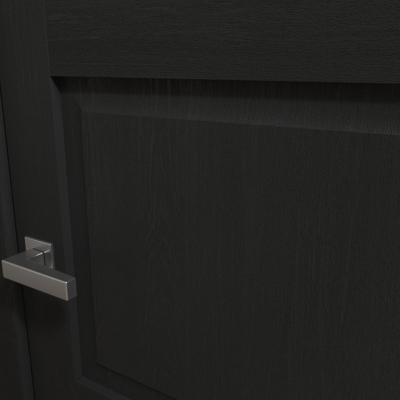 Porte de grange moderne | Ego 5010 | Ensemble de quincaillerie lourde Silver Rail Track | Portes intérieures solides