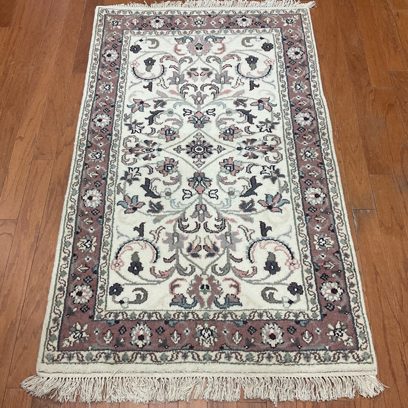 Tapis en laine fabriqué à la main Indo Kashan